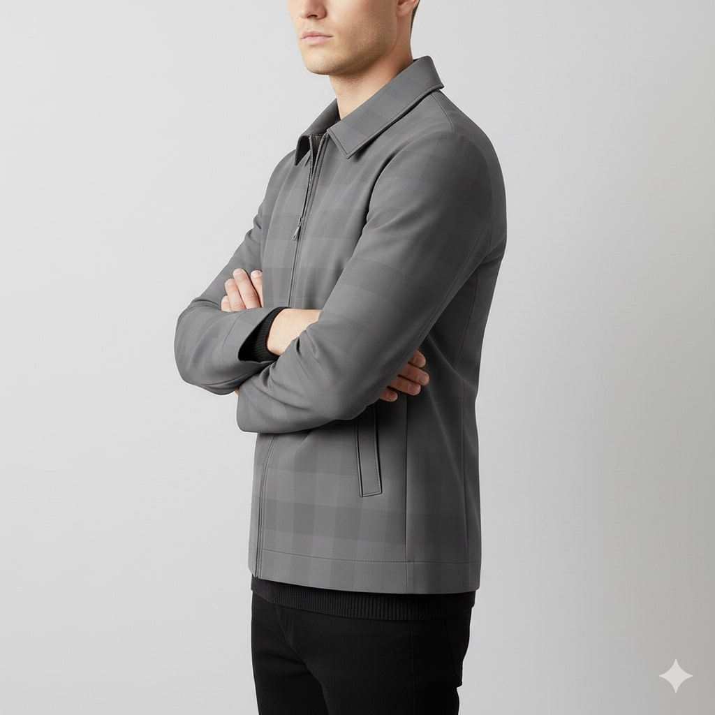 Baltasar Men's Checkered Blazer – Premium Tailored Jacket for Layering