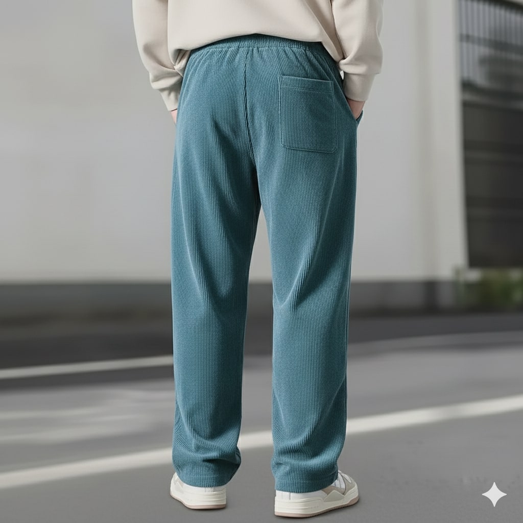 Caleb Men's Corduroy Joggers – Soft Stretch Fabric with Deep Secure Pockets