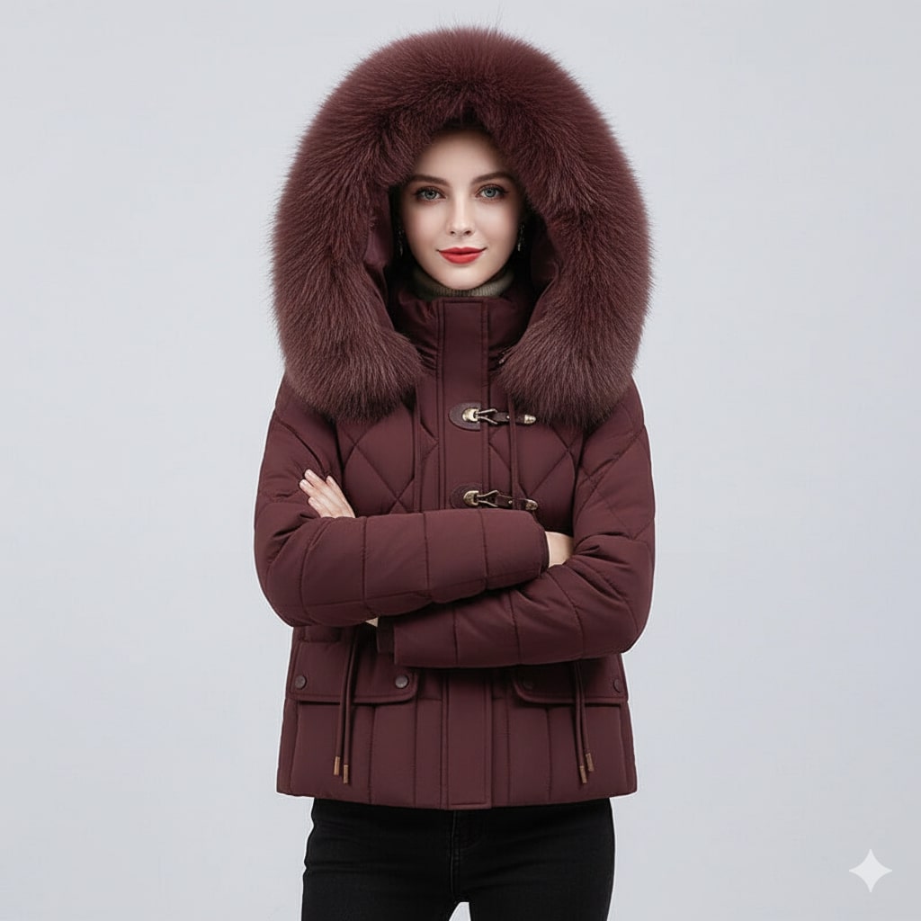 Donalyn Women's Quilted Insulated Puffer Jacket – Thermal Winter Coat