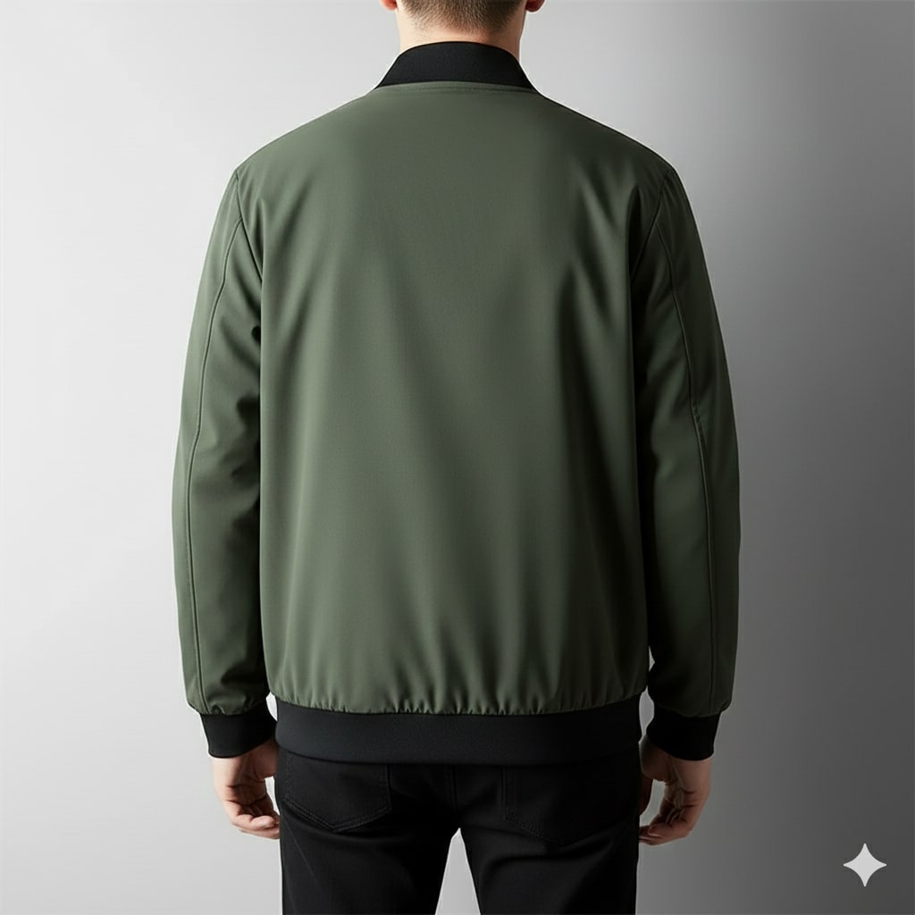 Harriet Men's Lightweight Softshell Bomber Jacket – Wind-Resistant