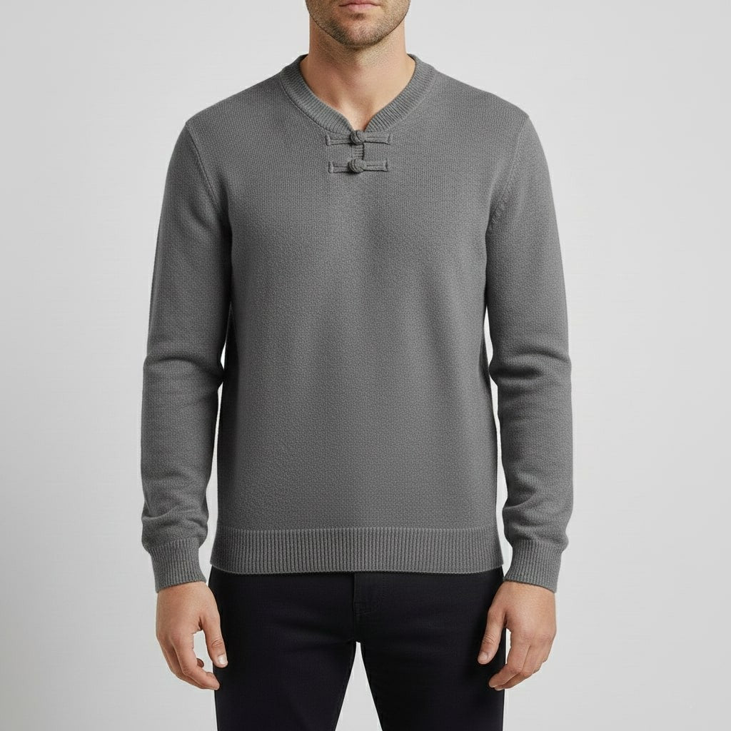Callahan Men's Ultra-Soft Knit Pullover Sweater with Stand Collar