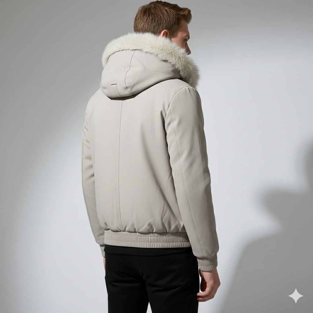Bradley Men's Quilted Winter Hoodie – Plush-Lined Hooded Jacket