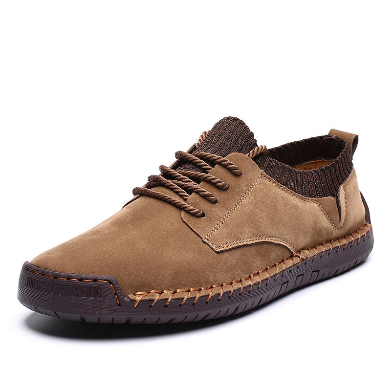 Hudson Men's Handmade Suede Sneakers with Rope Laces – Casual Footwear