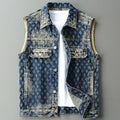 Cyrus Men's Durable Knit Utility Vest with Button Closure