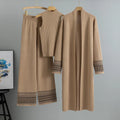 Giuliana Women's Relaxed Fit Lounge Set - 3-Piece Poly-Viscose Ensemble