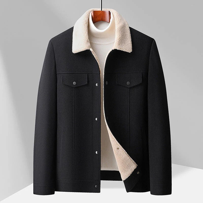 Carrington Men's Textured Wool Blend Jacket with Insulated Lining