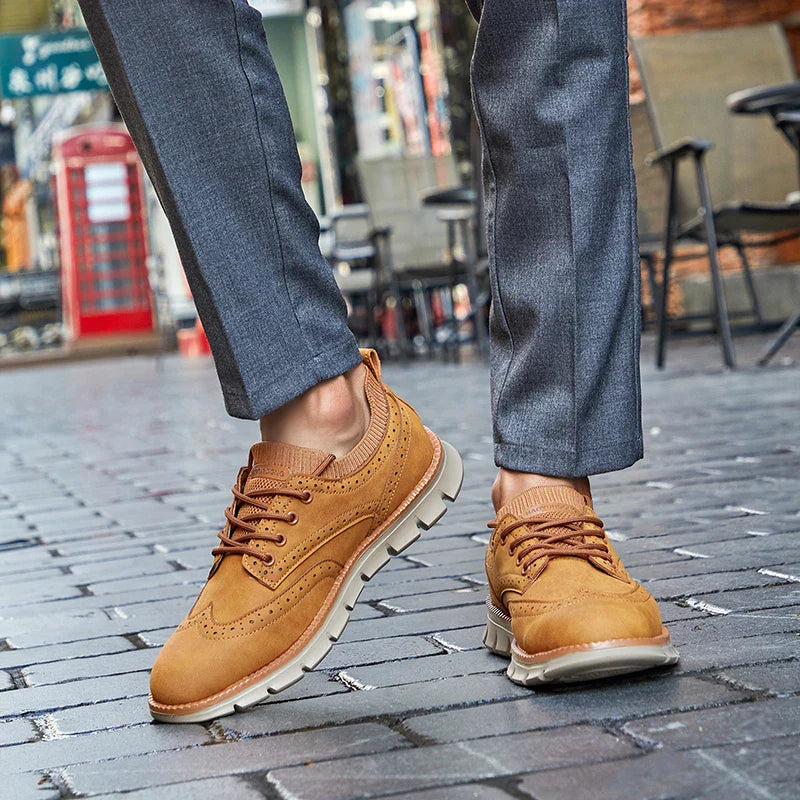 Giner Premium Italian Suede Casual Shoes – Cushioned Everyday Shoes