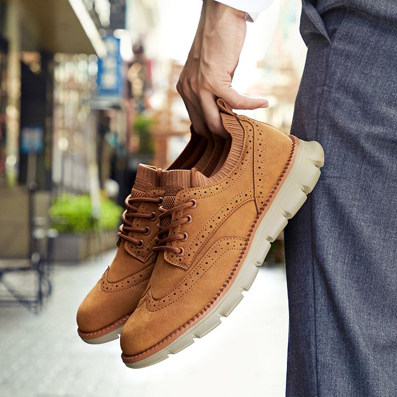 Giner Premium Italian Suede Casual Shoes – Cushioned Everyday Shoes