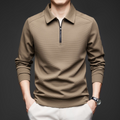 Easton Men's Tailored Fit Textured Stretch Knit Quarter Zip Pullover
