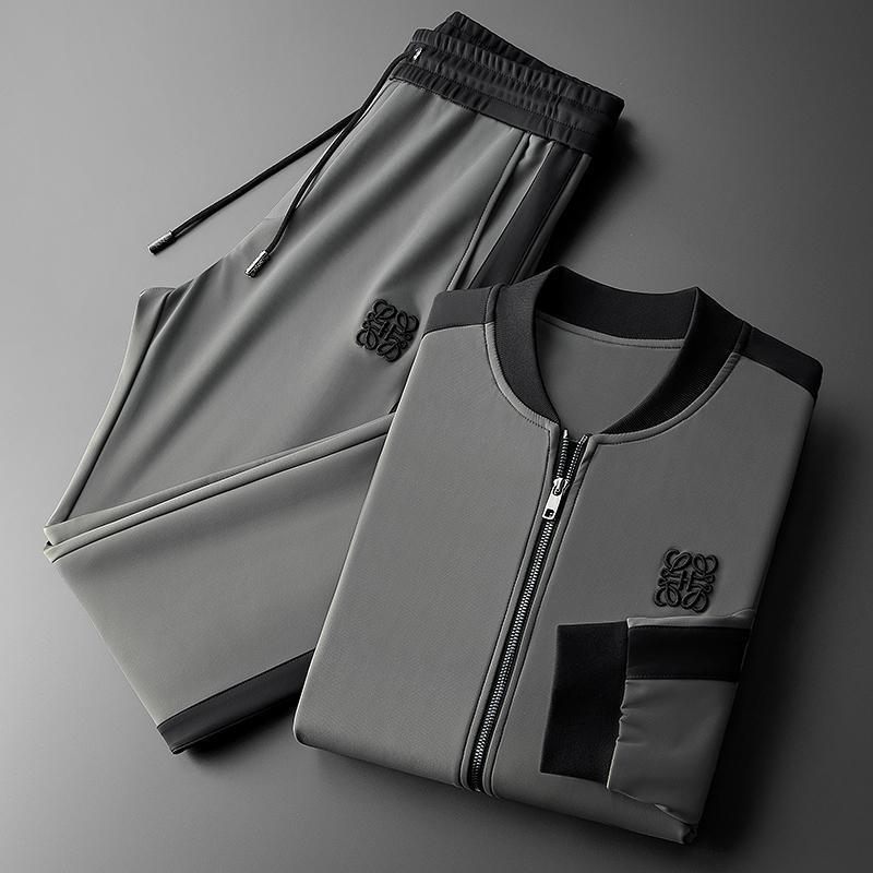 Zelar Hooded Soft-Touch Two-Tone Cotton Tracksuit Set Street Comfort Outfit