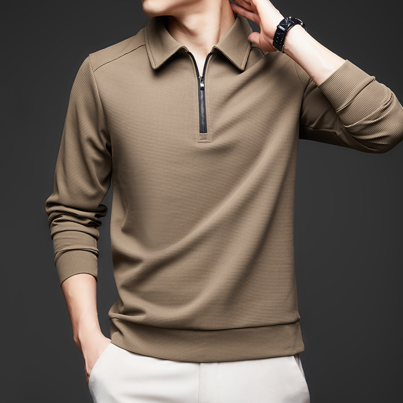 Easton Men's Tailored Fit Textured Stretch Knit Quarter Zip Pullover