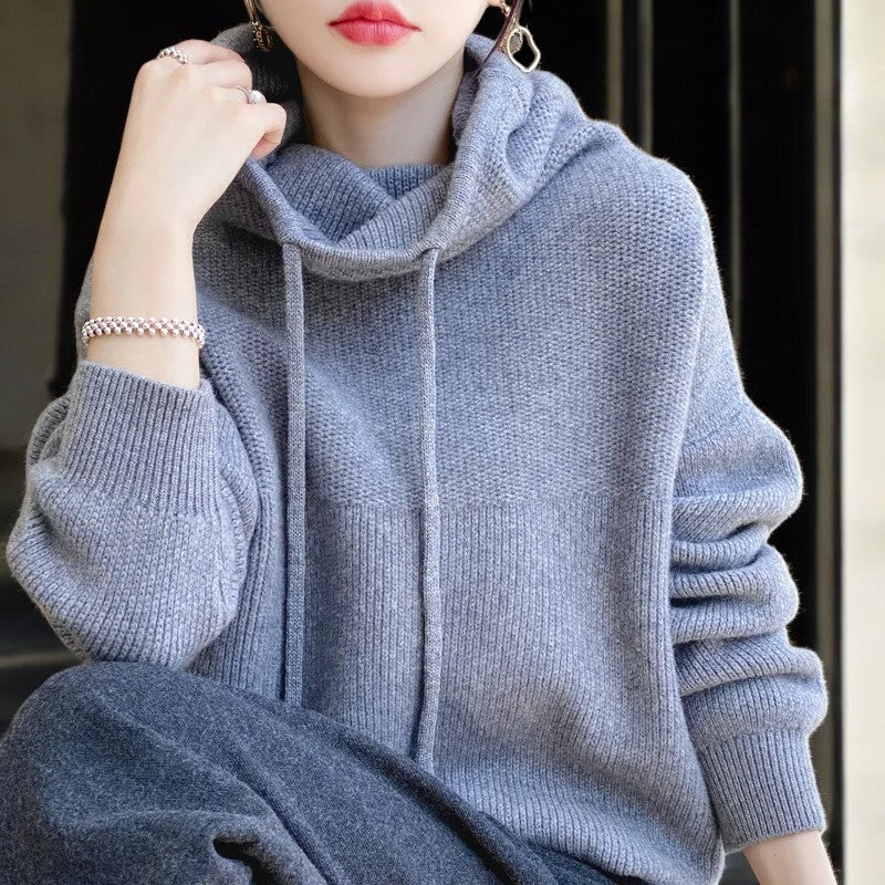Indie Women's Lightweight Wool Hoodie Sweater