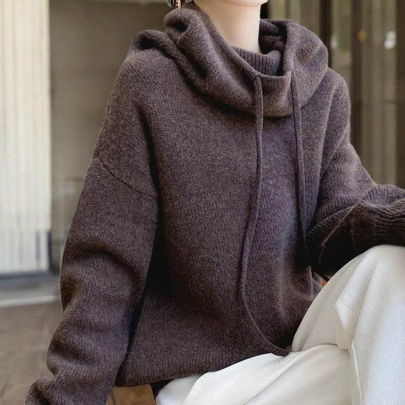 Indie Women's Lightweight Wool Hoodie Sweater