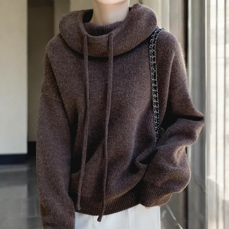 Indie Women's Lightweight Wool Hoodie Sweater