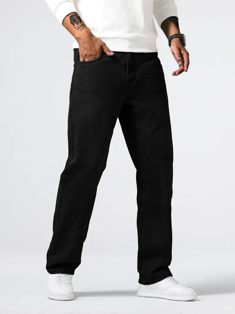 Bennett Stretch Denim Jeans – Relaxed Straight Fit Pants