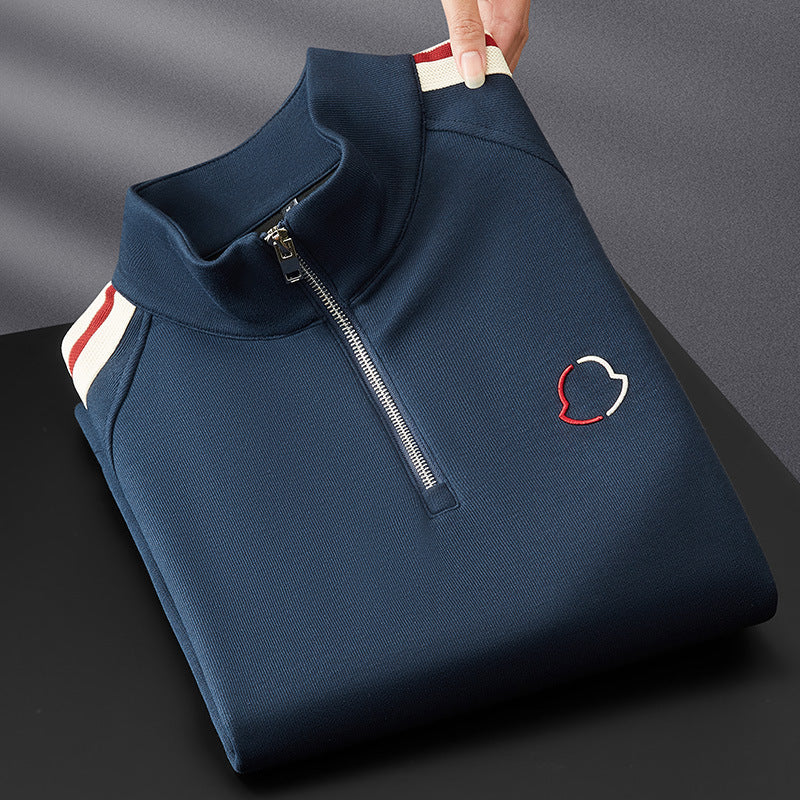 Alessio Lycra Quarter-Zip Tracksuit Set – Modern Athletic Comfort