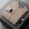 Arian Men's Luxury Full Zip Cashmere Knit Cardigan Sweater
