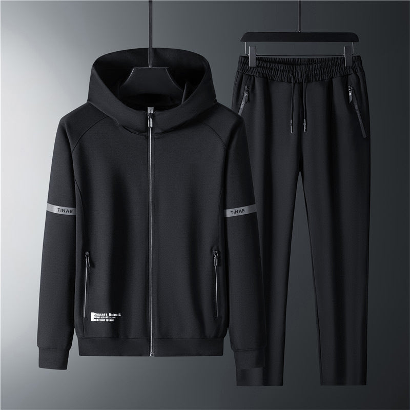 Kairo Hooded HyperFlex Lycra Sculpted Tracksuit Set – Slim Performance Fit
