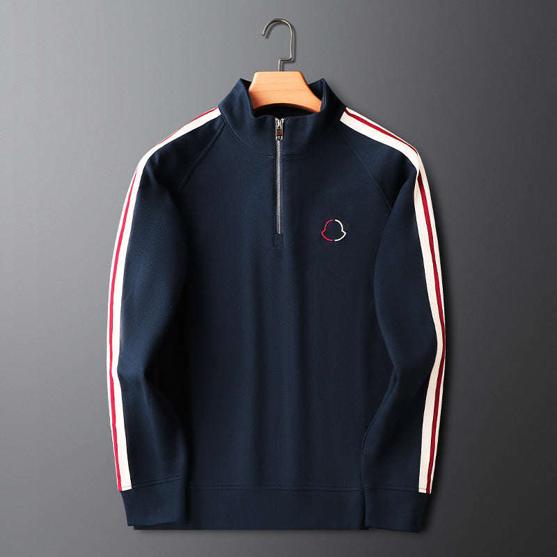 Alessio Lycra Quarter-Zip Tracksuit Set – Modern Athletic Comfort