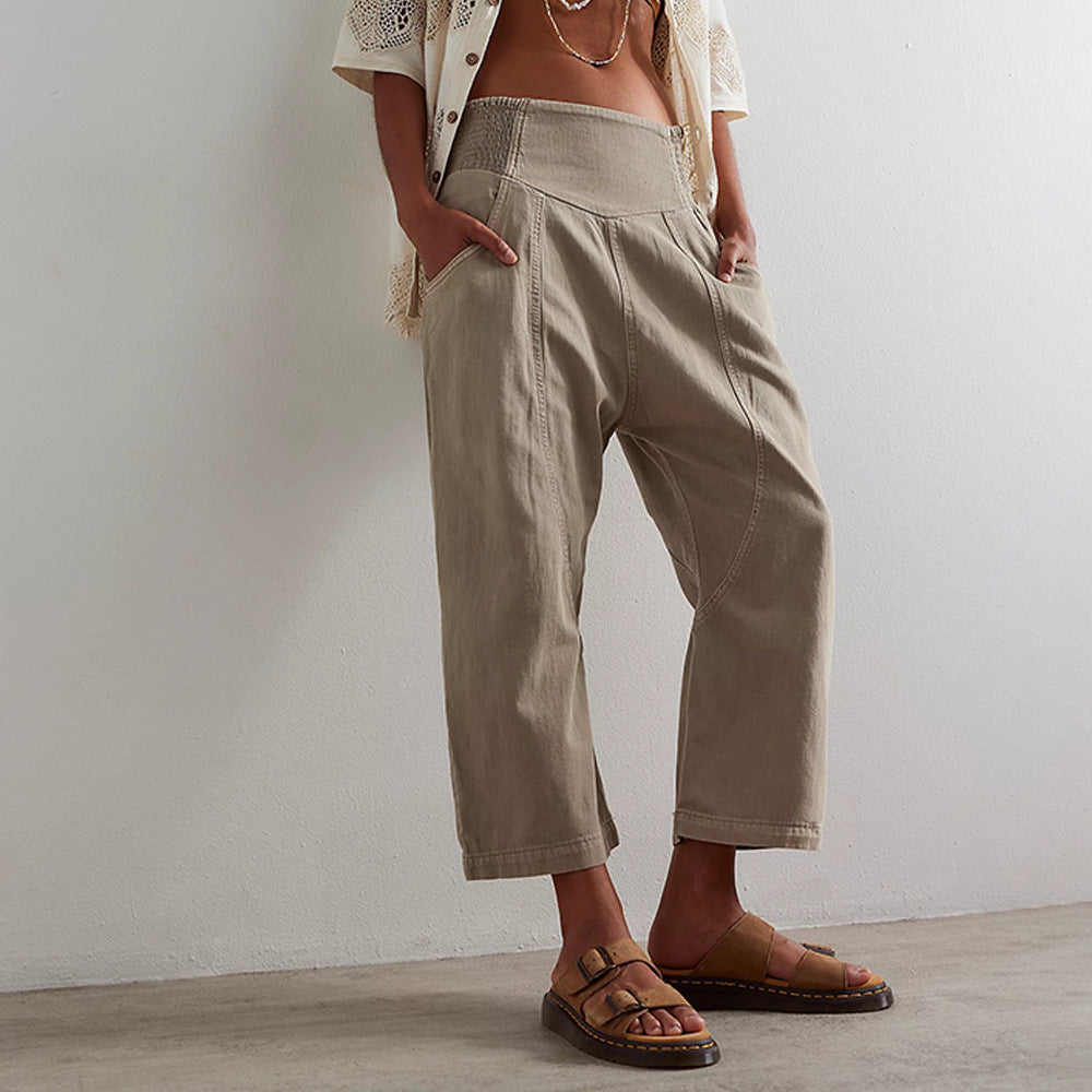 Ayla Stretch Lounge Pants – Lightweight Pull-On Trousers for Daily Comfort