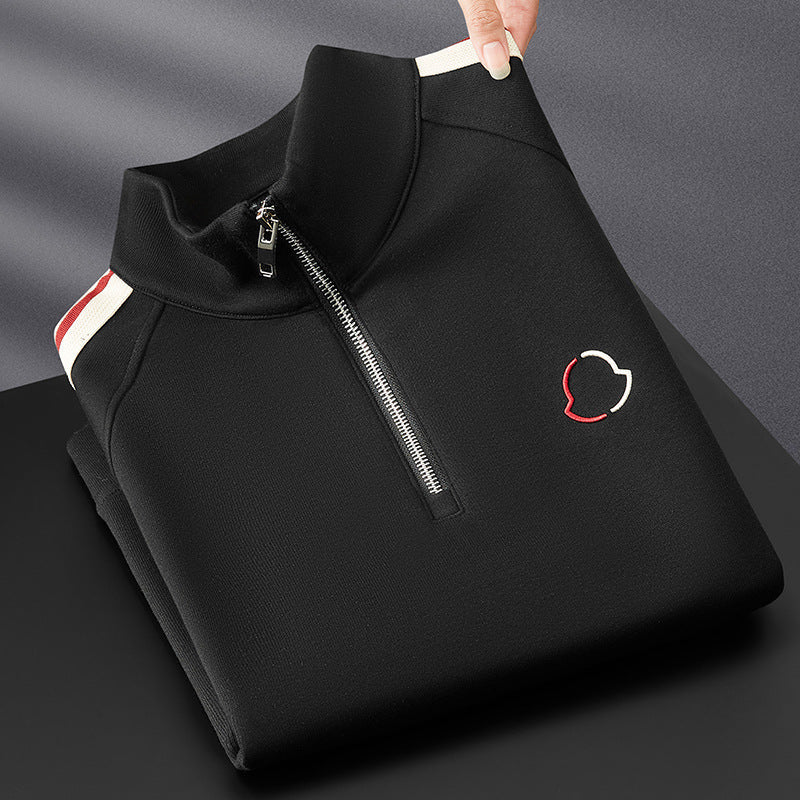Alessio Lycra Quarter-Zip Tracksuit Set – Modern Athletic Comfort