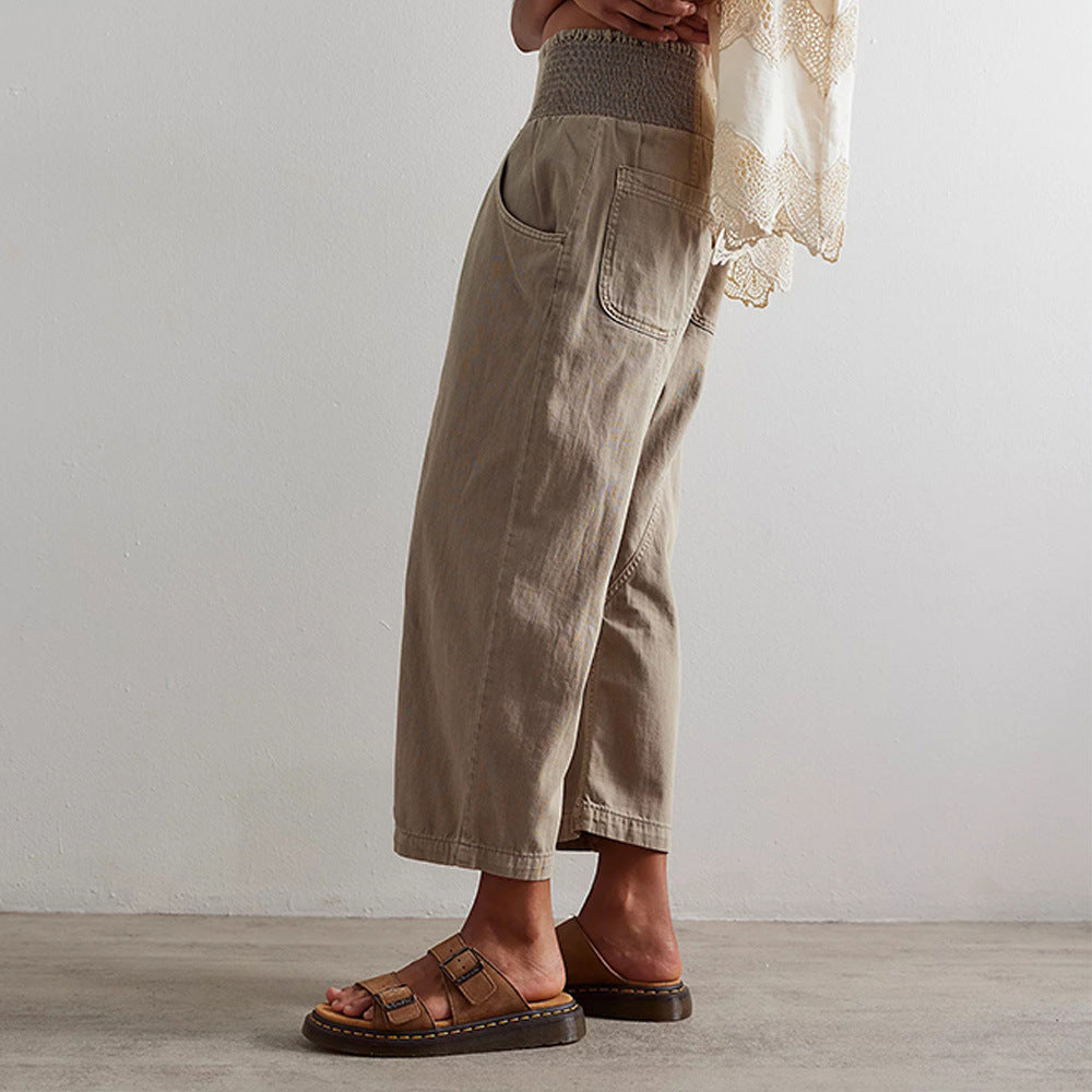 Ayla Stretch Lounge Pants – Lightweight Pull-On Trousers for Daily Comfort