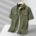 Callum Textured Cotton Button-Up Shirt – Perfect for Layering and Warm Weather