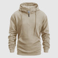 Cole Men's Textured Knit Quarter-Zip Hoodie – Perfect for Casual Layering