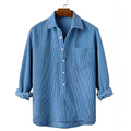 Ezra Men's Breezy Resort Corduroy Shirt - Soft and Stylish Resort Wear