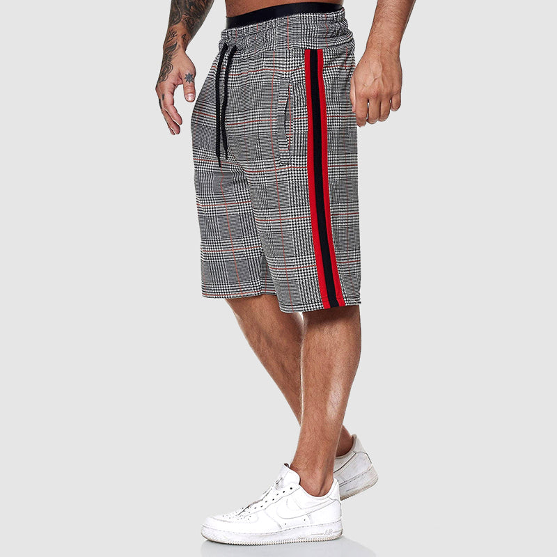 Jason Plaid Performance Track Shorts – Lightweight Breathable Athletic Fit