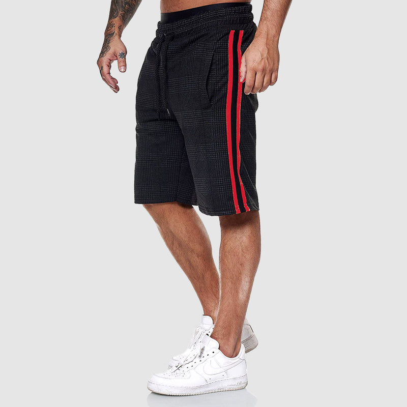 Jason Plaid Performance Track Shorts – Lightweight Breathable Athletic Fit