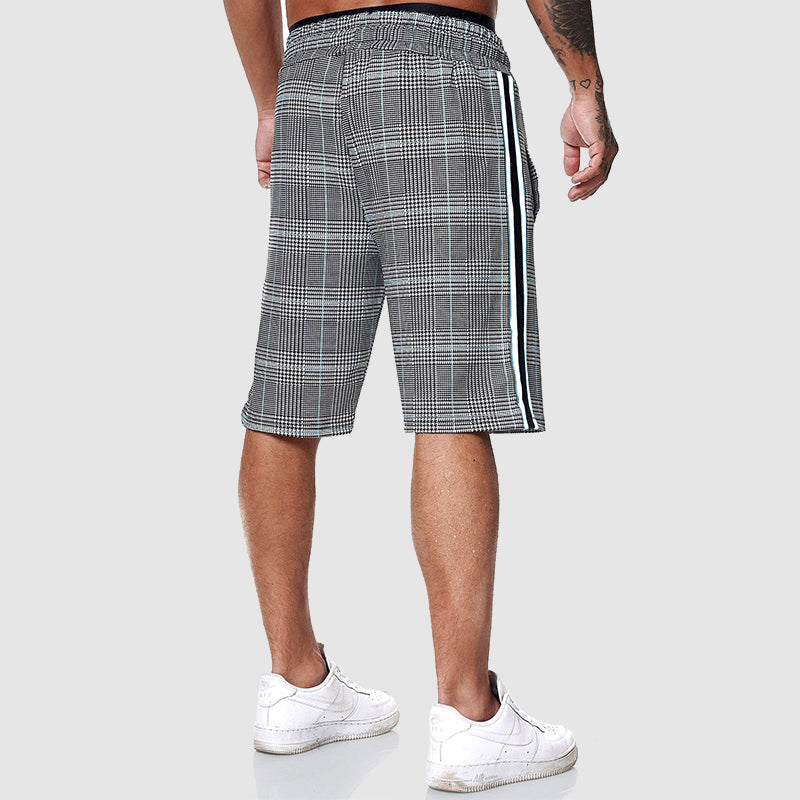 Jason Plaid Performance Track Shorts – Lightweight Breathable Athletic Fit