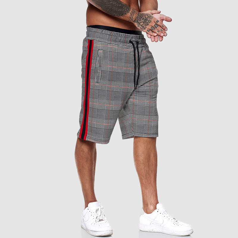Jason Plaid Performance Track Shorts – Lightweight Breathable Athletic Fit