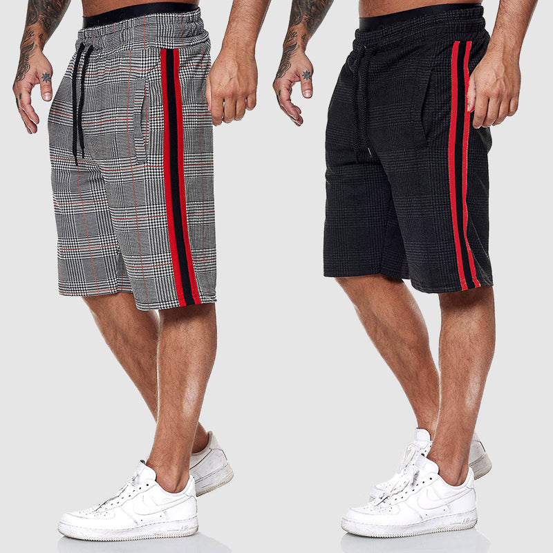 Jason Plaid Performance Track Shorts – Lightweight Breathable Athletic Fit