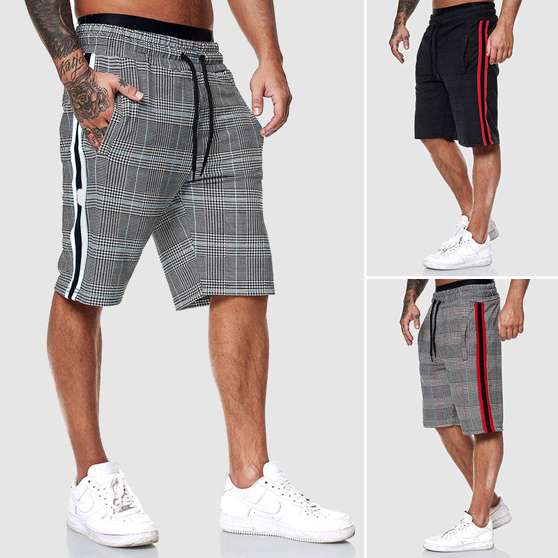 Jason Plaid Performance Track Shorts – Lightweight Breathable Athletic Fit