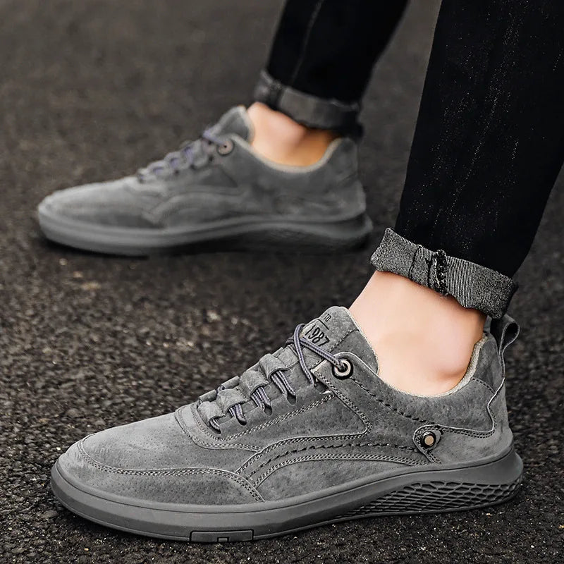Asher Suede Sneakers – Urban-Style Suede with Relaxed Versatility