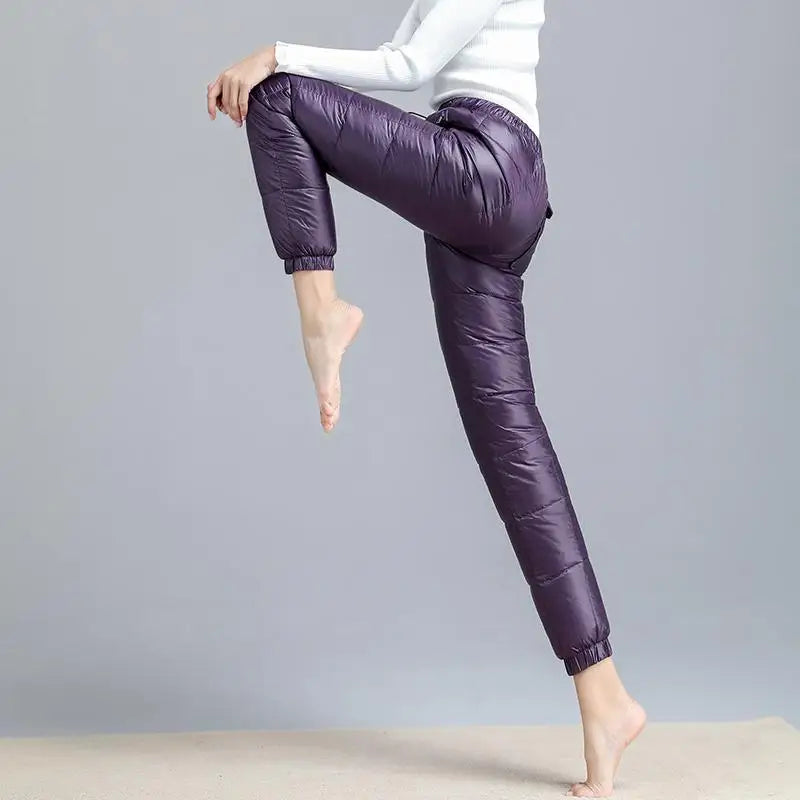 Endira Women's Insulated Winter Down Pants – Lightweight Shell for Cold Weather Comfort