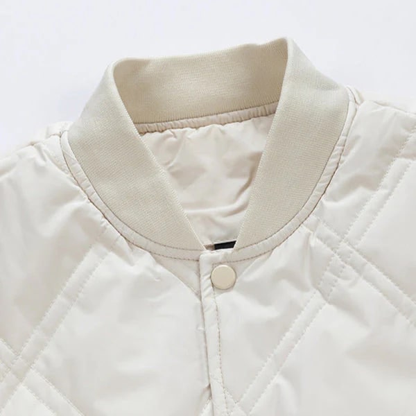 Fernan Men's Quilted Fleece-Lined Lightweight Bomber Jacket for Winter