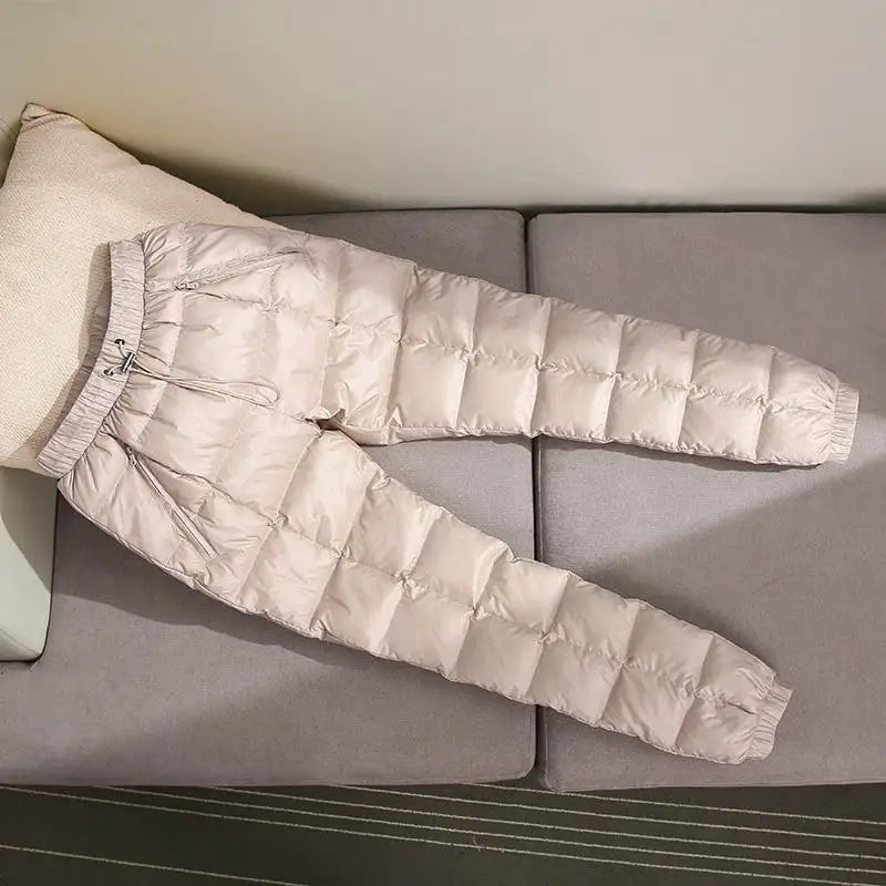 Endira Women's Insulated Winter Down Pants – Lightweight Shell for Cold Weather Comfort