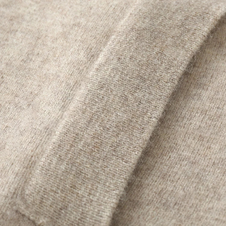 Daris Men's Tailored Cashmere Cardigan with Structured Collar and Button-Up Design