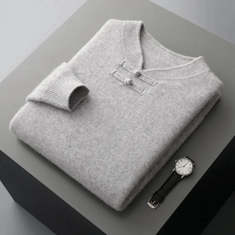Callahan Men's Ultra-Soft Knit Pullover Sweater with Stand Collar