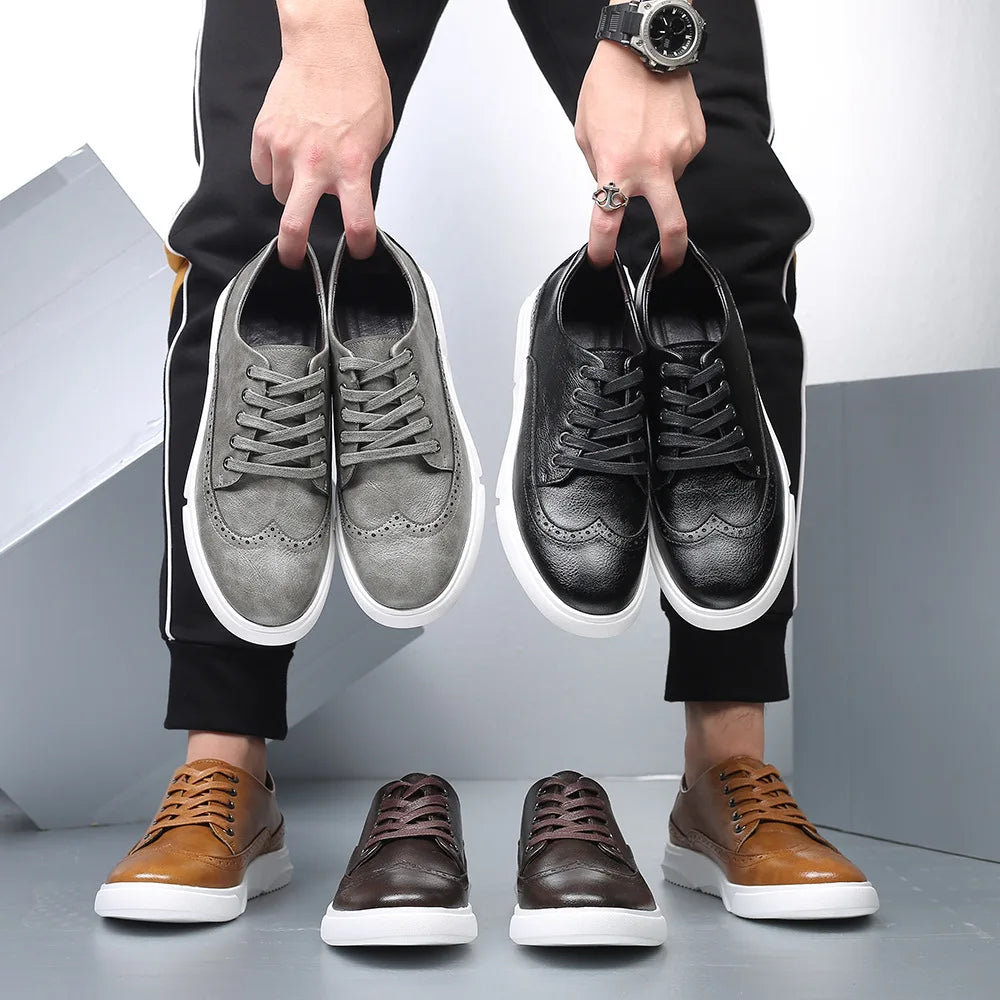 Dimitri Leather Wingtip Brogue Dress Shoes for Men