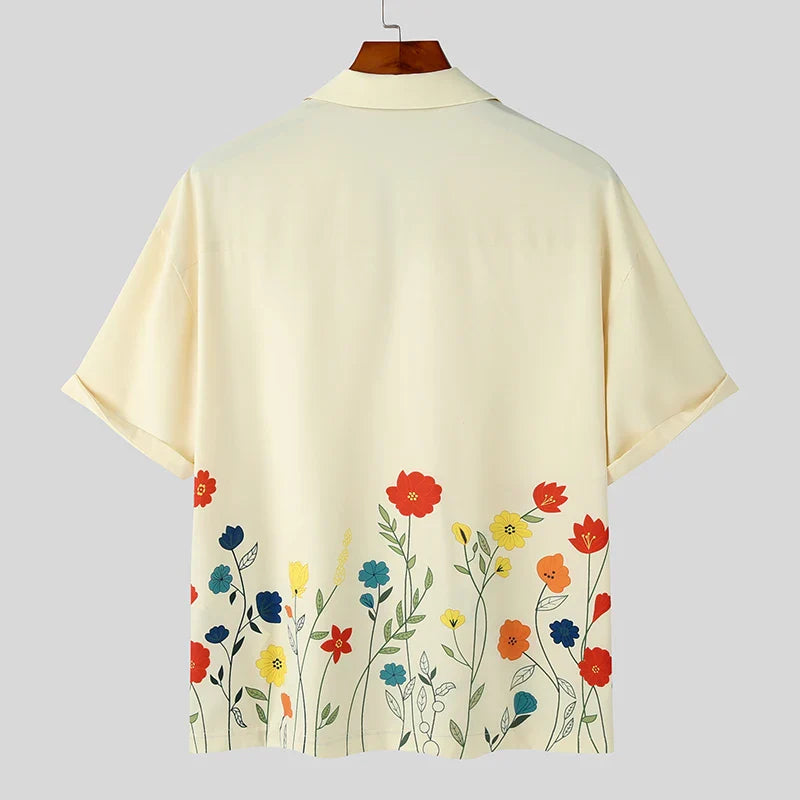 Mateo Soft Floral Summer Shirt – Relaxed Fit Button Down Shirt