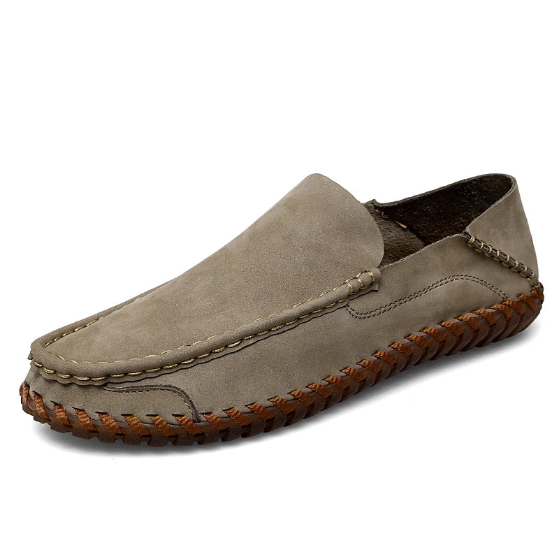 Bruno Men's Suede & Leather Cushioned Comfort Loafers