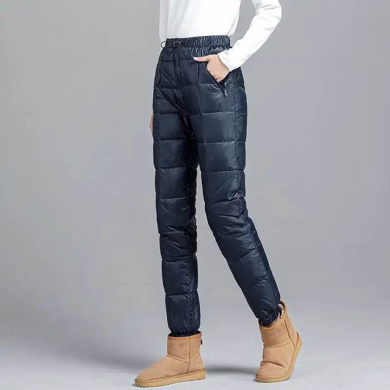 Endira Women's Insulated Winter Down Pants – Lightweight Shell for Cold Weather Comfort