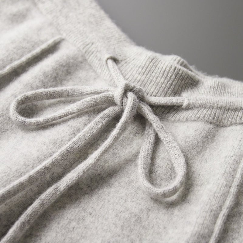 Giovanni Merino Wool Drawstring Pants – Relaxed Tapered Trousers