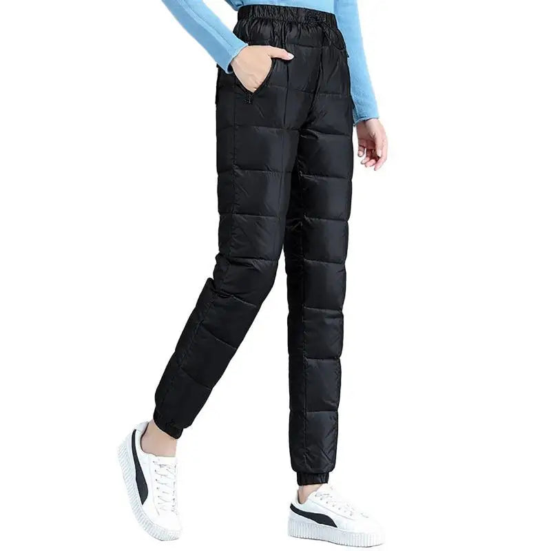 Endira Women's Insulated Winter Down Pants – Lightweight Shell for Cold Weather Comfort