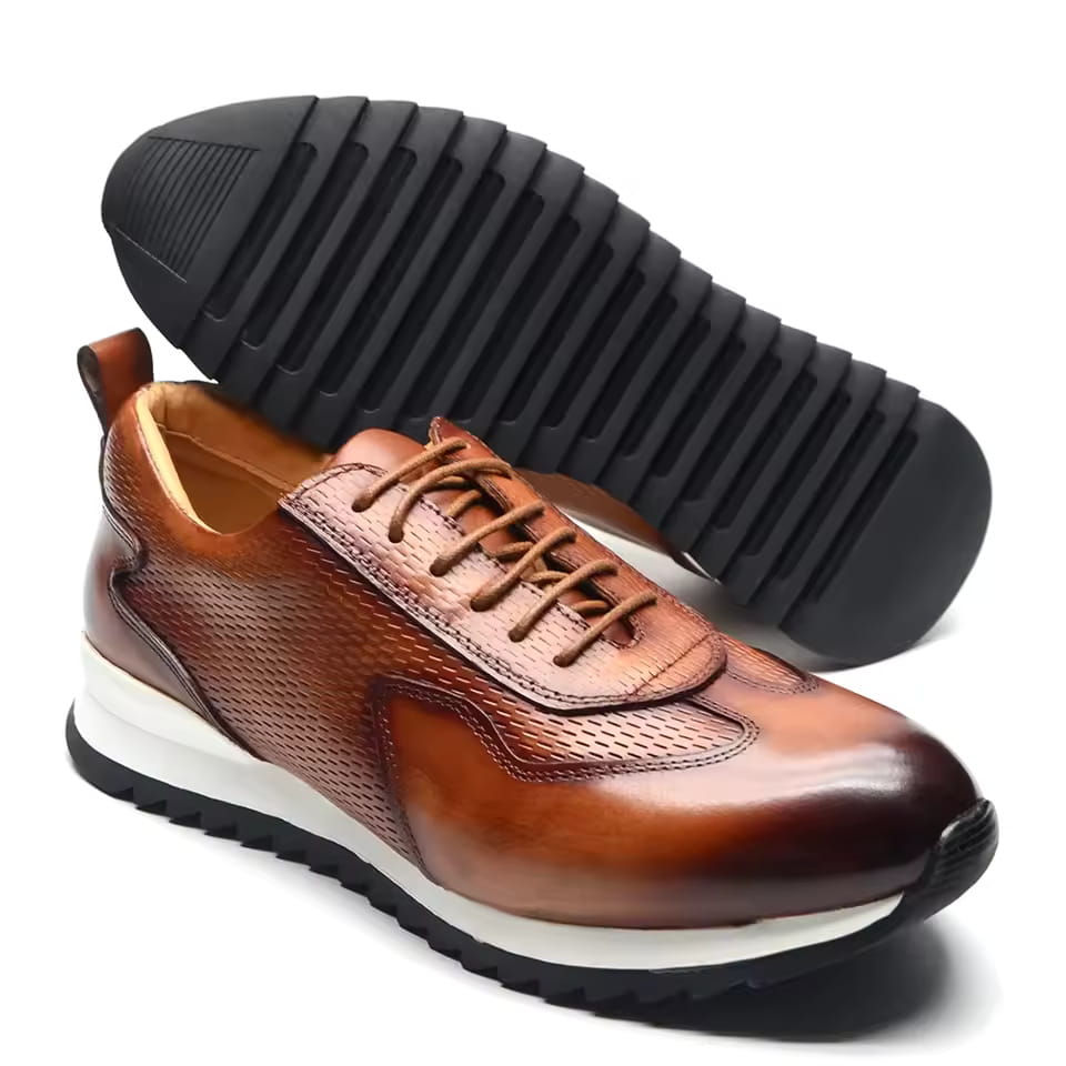 Luciano Leather Oxford Casual Dress Shoes – Flexible Everyday Comfort