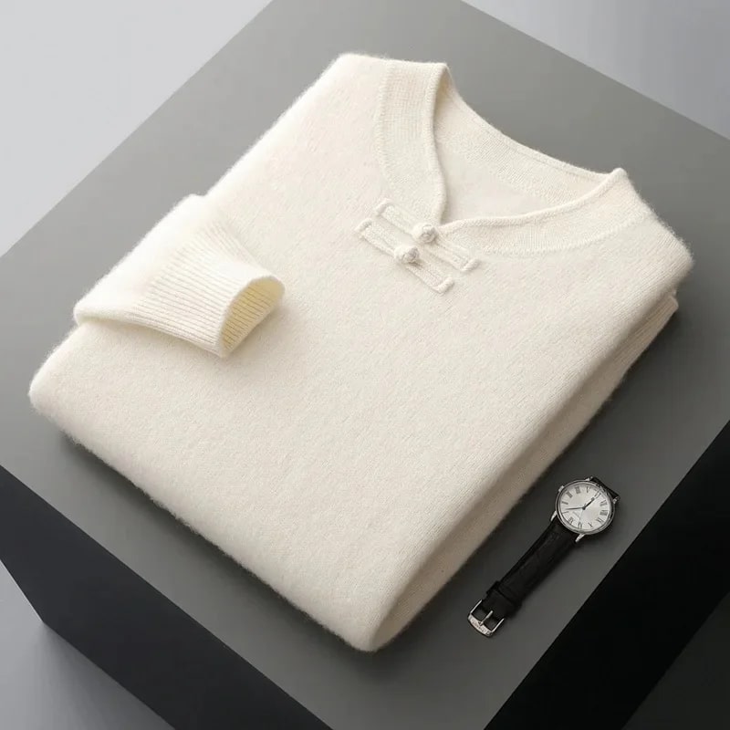 Callahan Men's Ultra-Soft Knit Pullover Sweater with Stand Collar