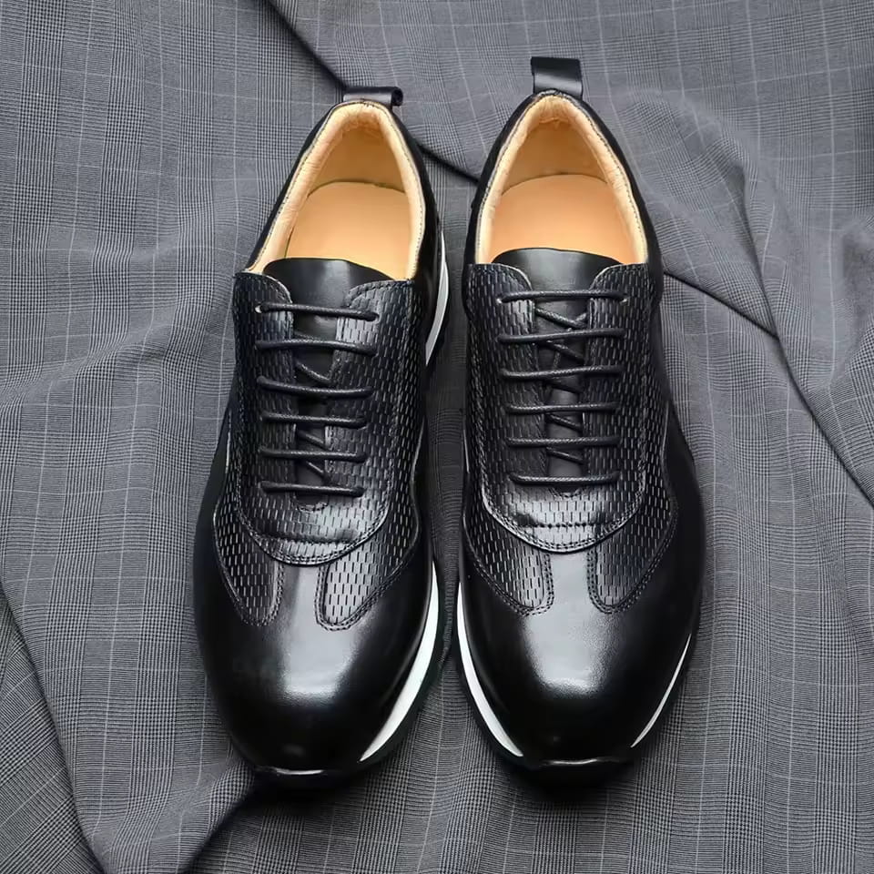 Luciano Leather Oxford Casual Dress Shoes – Flexible Everyday Comfort